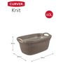 Voir la diapositive 6 : CURVER Curver Panier a linge Knit 40 L Marron metallique