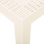 VIDAXL Table de jardin Blanc 79x65x72 cm Plastique