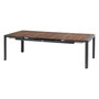 Voir la diapositive 1 : HESPERIDE Table de jardin extensible en aluminium et acacia 12 places PARADIZE - Noyer et graphite