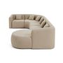 Voir la diapositive 5 : LISA DESIGN Ikare - canapé modulable d'angle droit - 6 places - en tissu