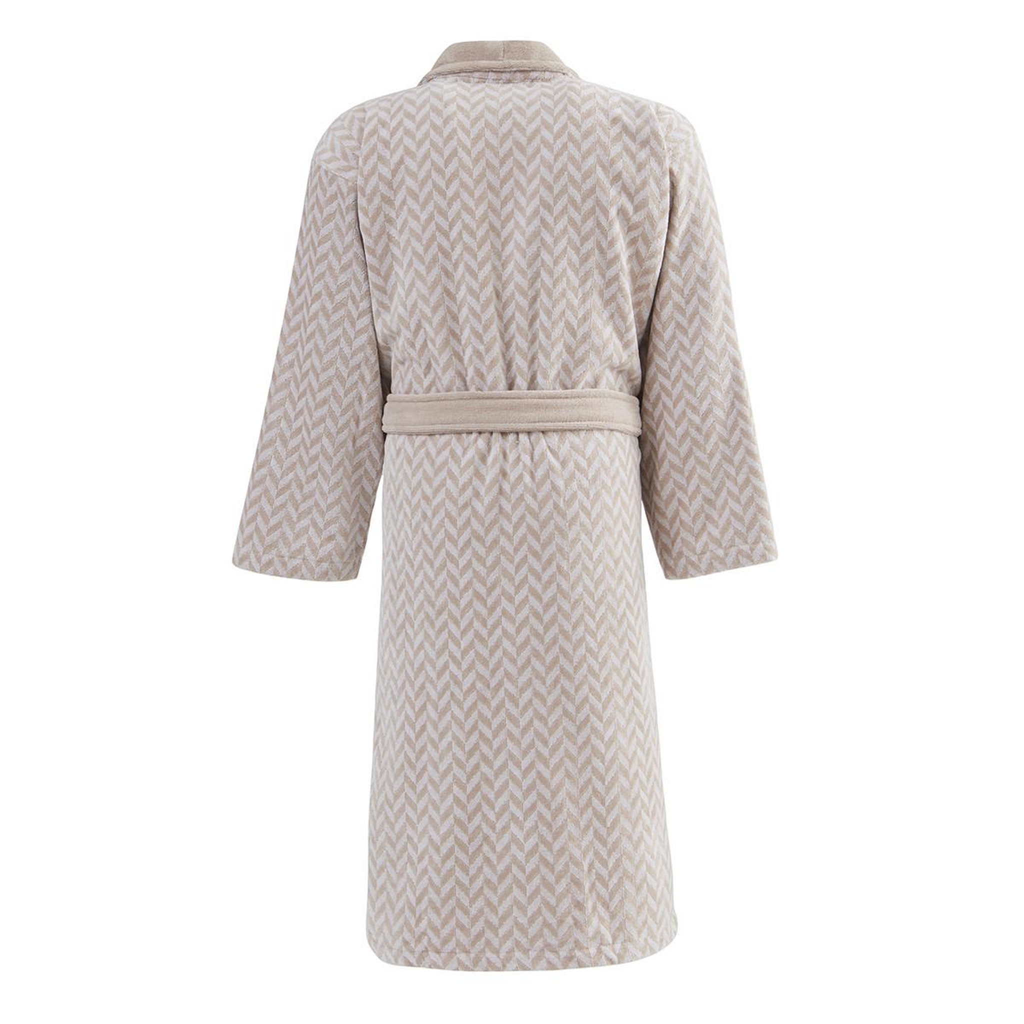 Voir la diapositive 2 : Sensei Maison Peignoir col châle velours CHEVRON