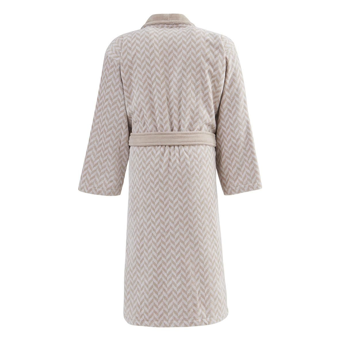 Sensei Maison Peignoir col châle velours CHEVRON