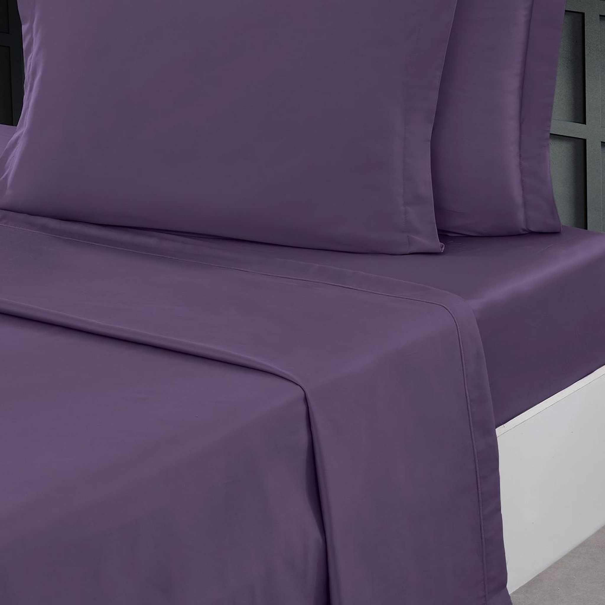 Voir la diapositive 1 : Sensei Maison Drap plat en percale de coton SOFT PERCALE