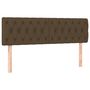 Voir la diapositive 4 : VIDAXL Tete de lit a LED Marron fonce 160x7x78/88 cm Tissu