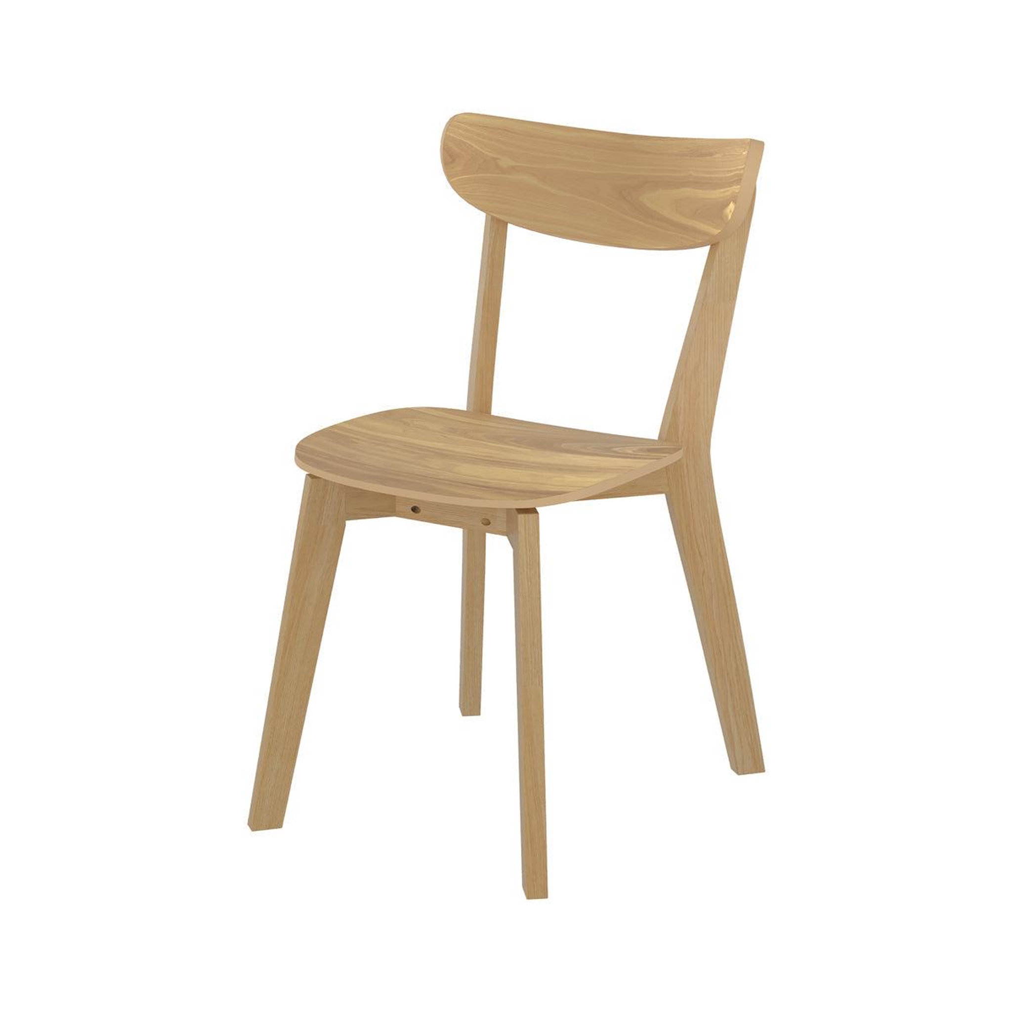 Voir la diapositive 5 : MAISON PAVANE Lot de 2 chaises en bois clair-Tabata