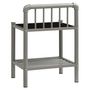 Voir la diapositive 5 : VIDAXL Tables de chevet 2 pcs Gris et noir Metal et verre