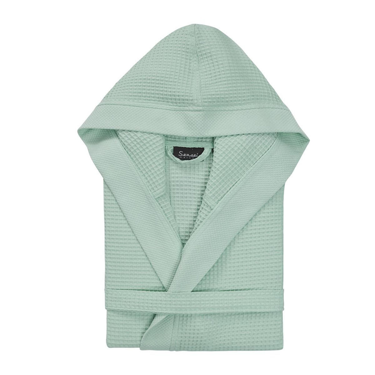 Sensei Maison Peignoir mi-long nid d'abeille SPA CAPUCHE