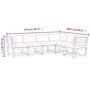 Voir la diapositive 6 : VIDAXL Salon de jardin 6 pcs avec coussins bois massif douglas