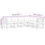 Voir la diapositive 6 : VIDAXL Salon de jardin 6 pcs avec coussins bois massif douglas