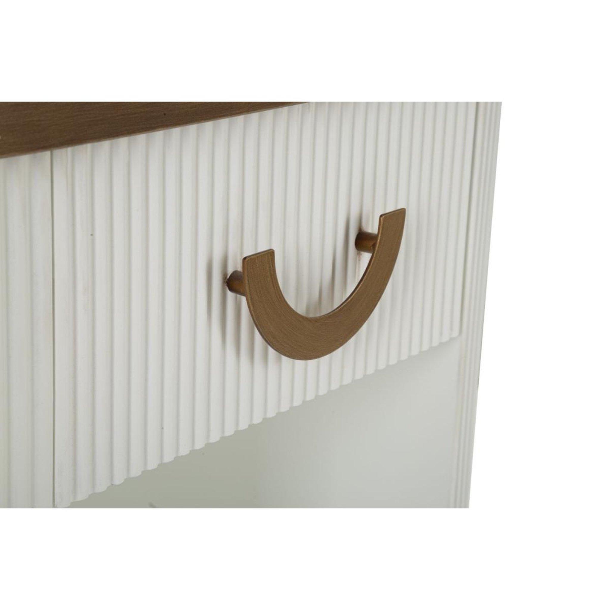 Voir la diapositive 6 : Paris Prix Table de chevet en bois  tolosa  62cm blanc & naturel