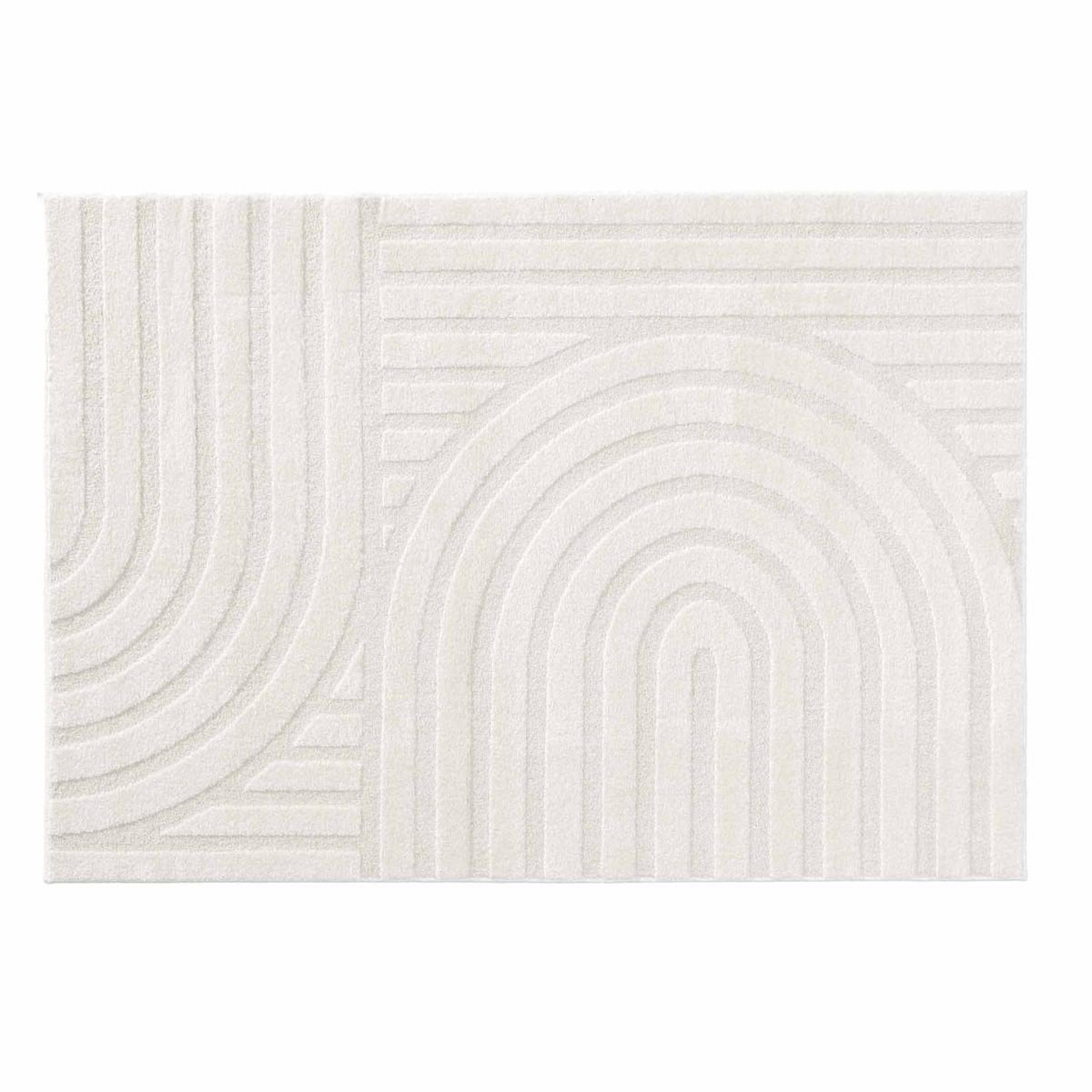 Douceur d'Intérieur Tapis déco en relief  maximus  160x230cm naturel