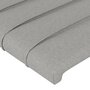 Voir la diapositive 5 : VIDAXL Tete de lit avec oreilles Gris clair 83x16x118/128 cm Tissu
