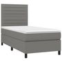 Voir la diapositive 3 : VIDAXL Sommier a lattes de lit avec matelas et LED Gris fonce 80x200cm