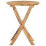Voir la diapositive 3 : VIDAXL Table pliable de jardin Ø 60 cm Bois de teck solide