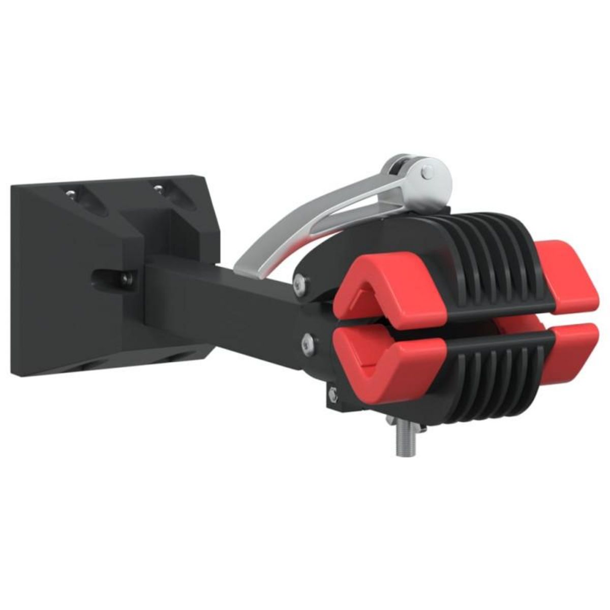 VIDAXL Support mural pour réparation de vélo pliable rouge et noir