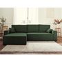 Voir la diapositive 5 : BEST MOBILIER Dellia - canapé d'angle réversible convertible - avec coffre - en velours côtelé - 4 places