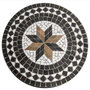 Voir la diapositive 2 :  Table de Repas Ronde Mosaïque  Kipos  90cm Noir