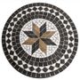 Voir la diapositive 2 :  Table de Repas Ronde Mosaïque  Kipos  90cm Noir
