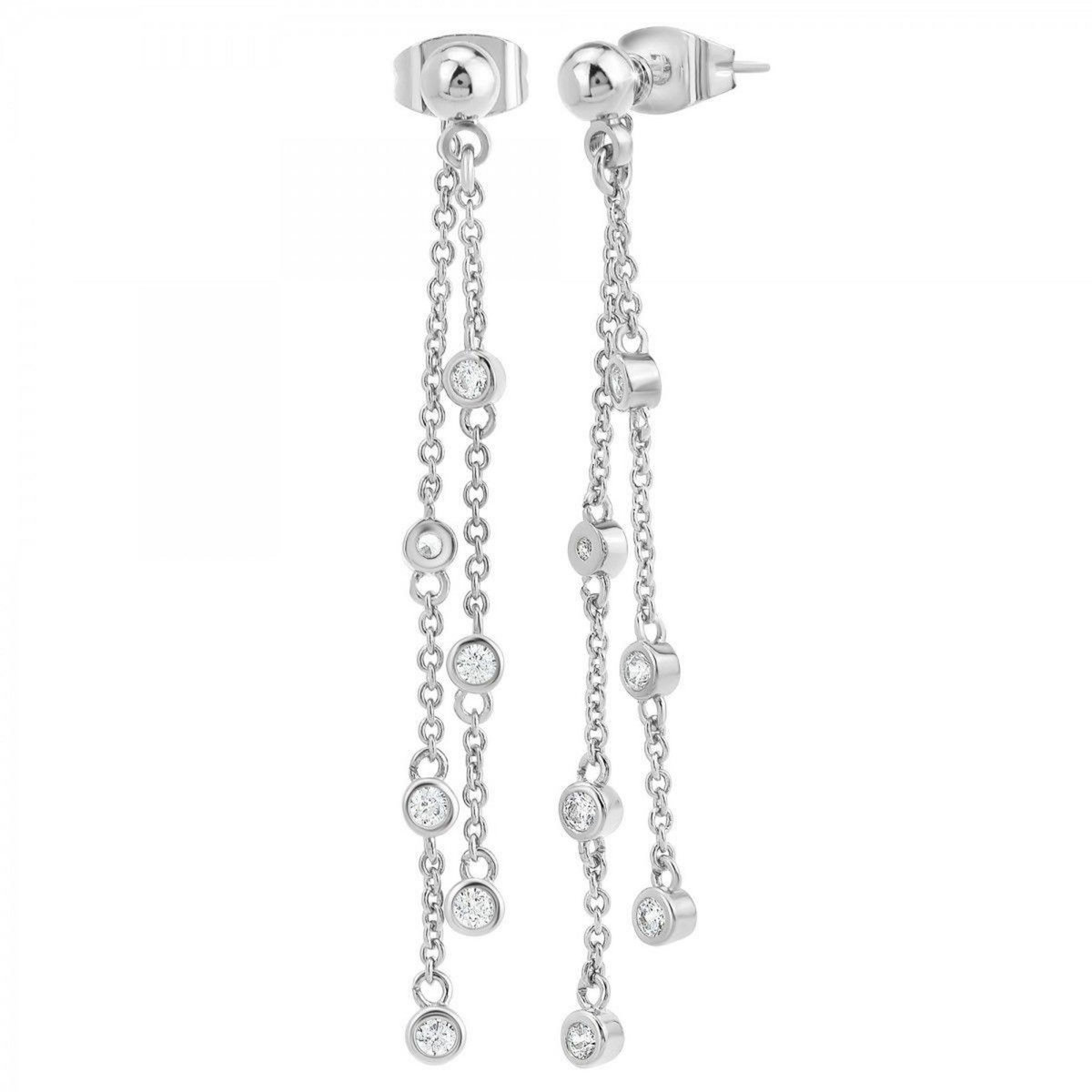 SC CRYSTAL Boucles d'oreilles SC Crystal ornées de Zirconium