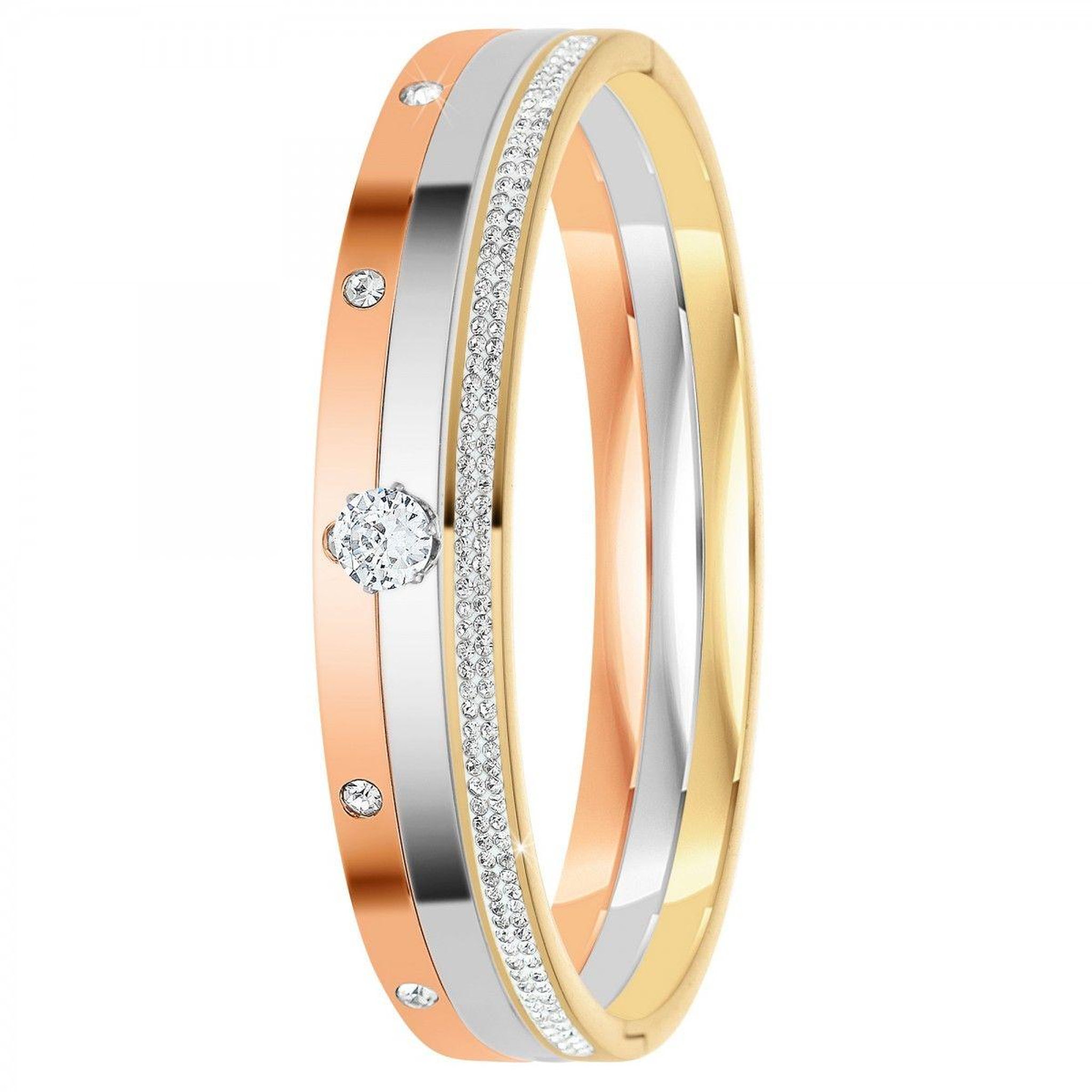 Voir la diapositive 3 : SC CRYSTAL Lot de 3 bracelets ornés de Cristaux scintillants par SC Crystal