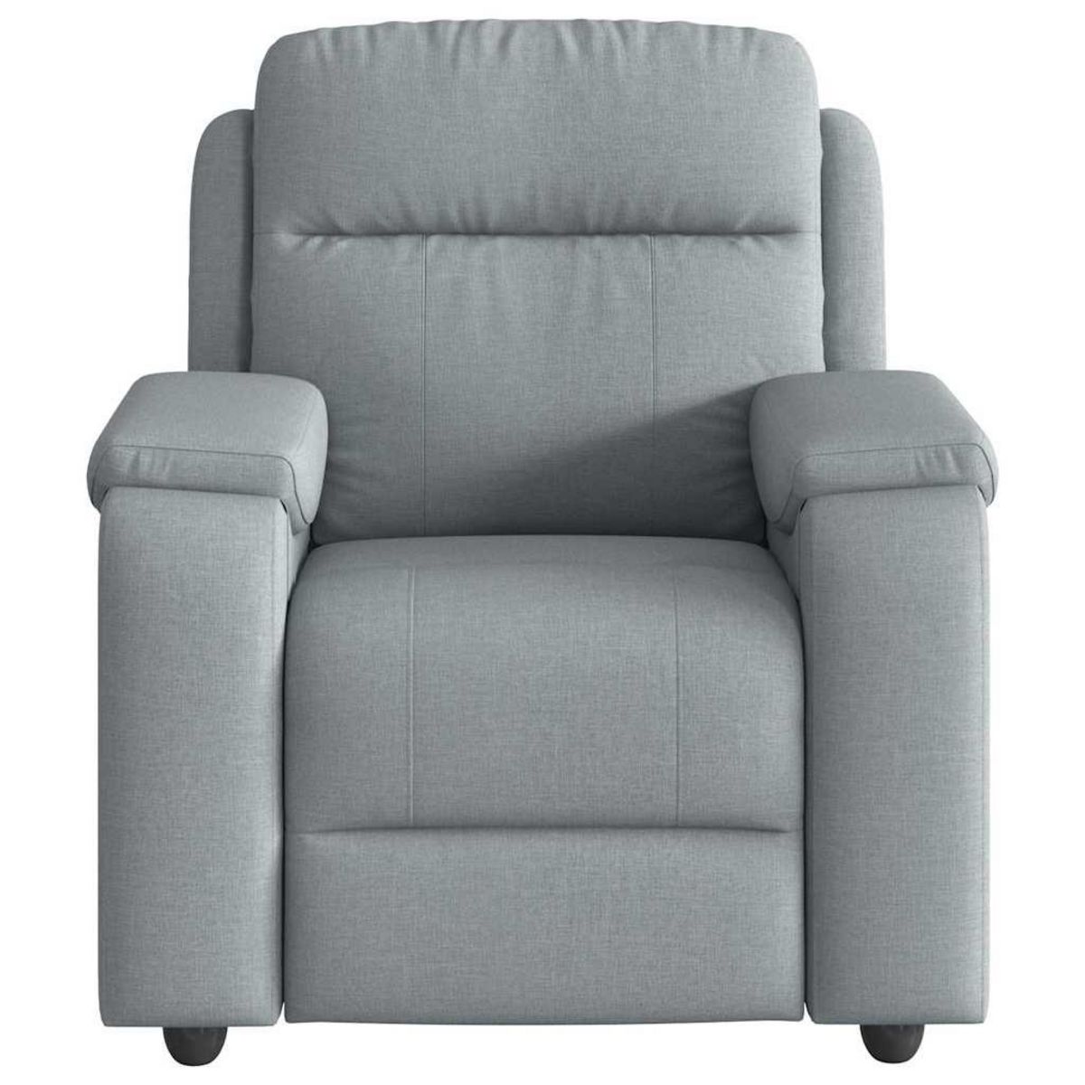 VIDAXL Fauteuil de massage inclinable Gris clair Tissu