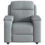 Voir la diapositive 3 : VIDAXL Fauteuil de massage inclinable Gris clair Tissu