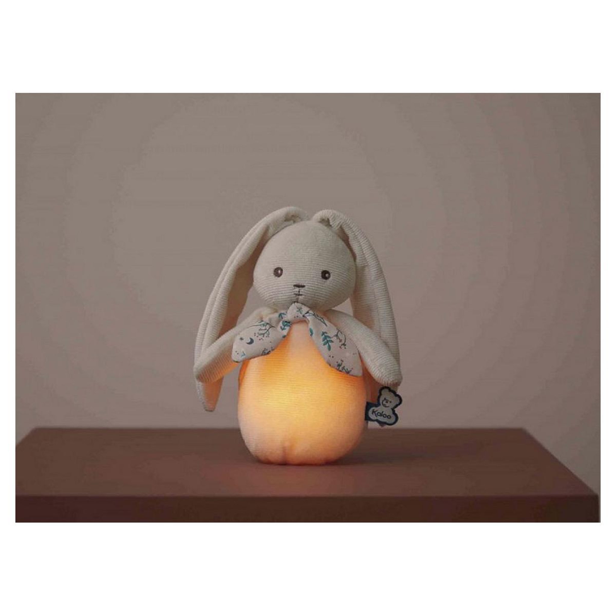 Voir la diapositive 2 : Kaloo Peluche veilleuse nomade lapin Crème