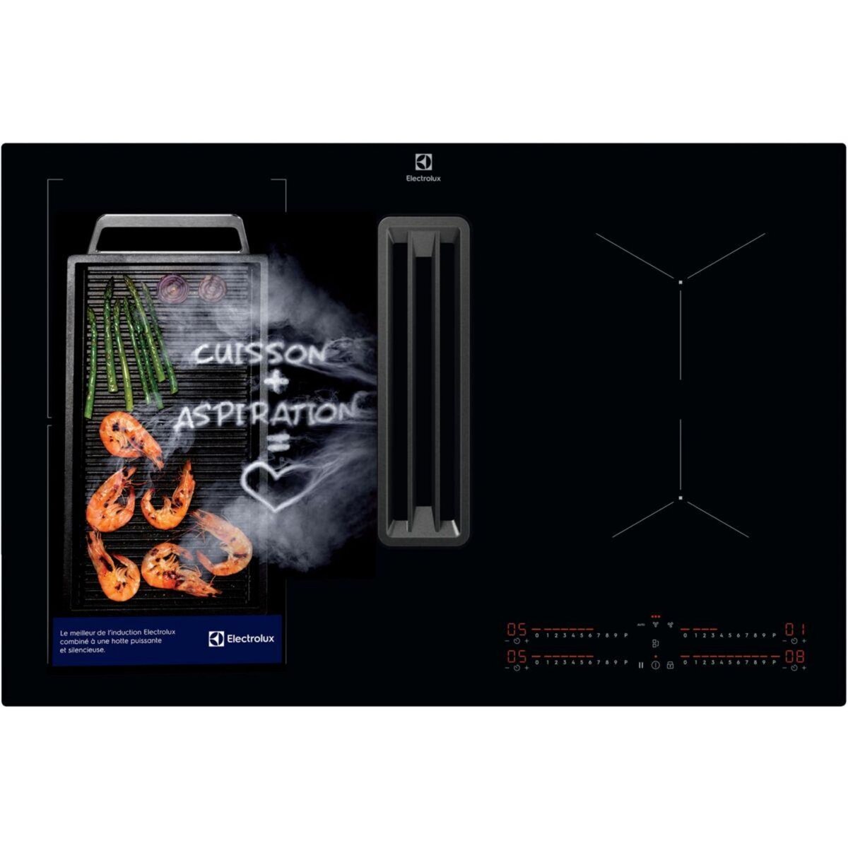 ELECTROLUX Plaque induction aspirante KCC83443 recyclage