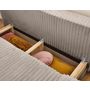 Voir la diapositive 3 : BEST MOBILIER Cristal - canapé 3 places - convertible avec coffre - en fausse fourrure côtelée