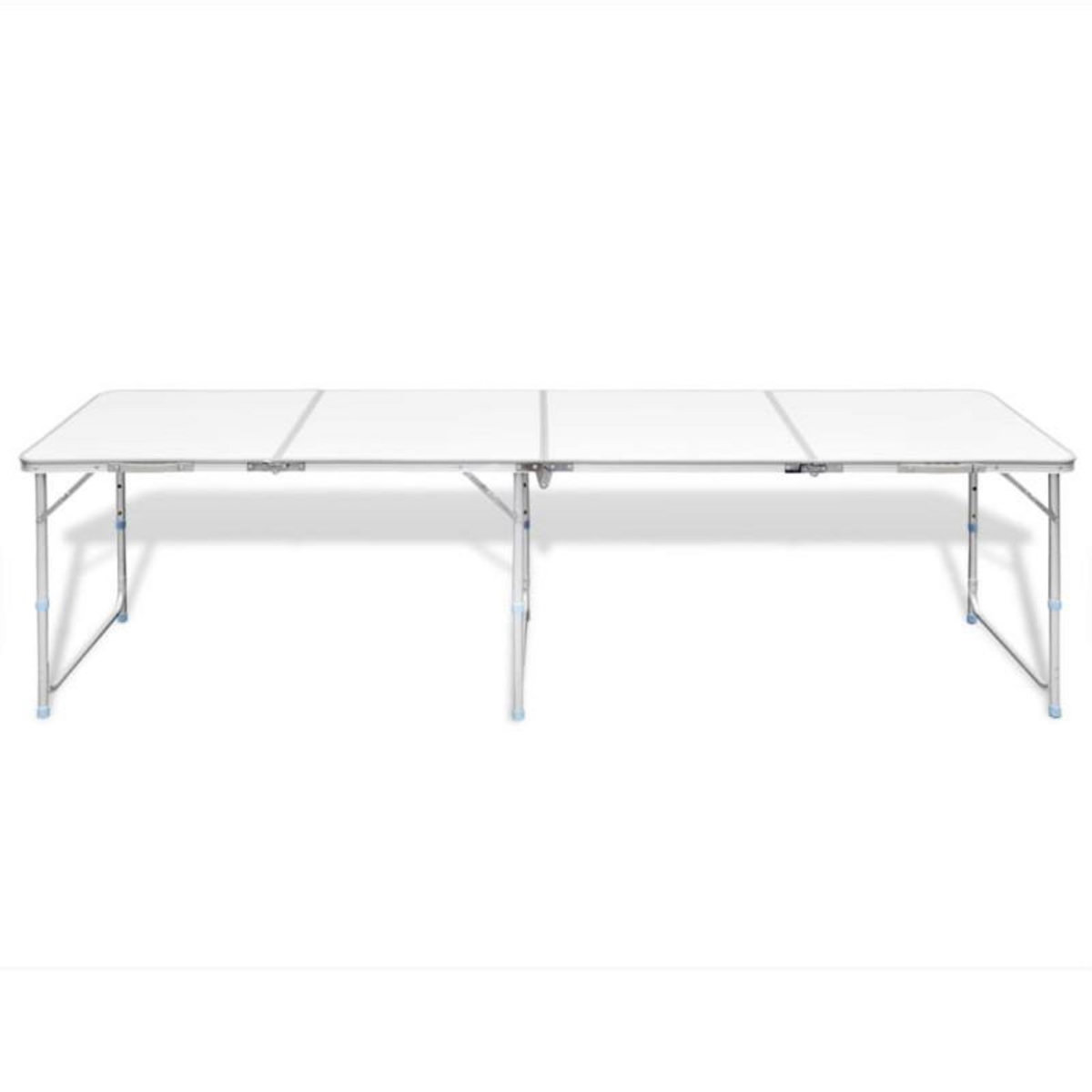 VIDAXL Table pliante de camping en aluminium avec hauteur ajustable