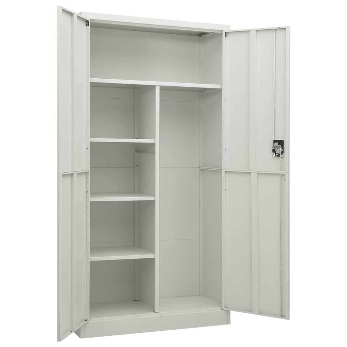 VIDAXL Armoire a casiers Gris clair 90x40x180 cm Acier