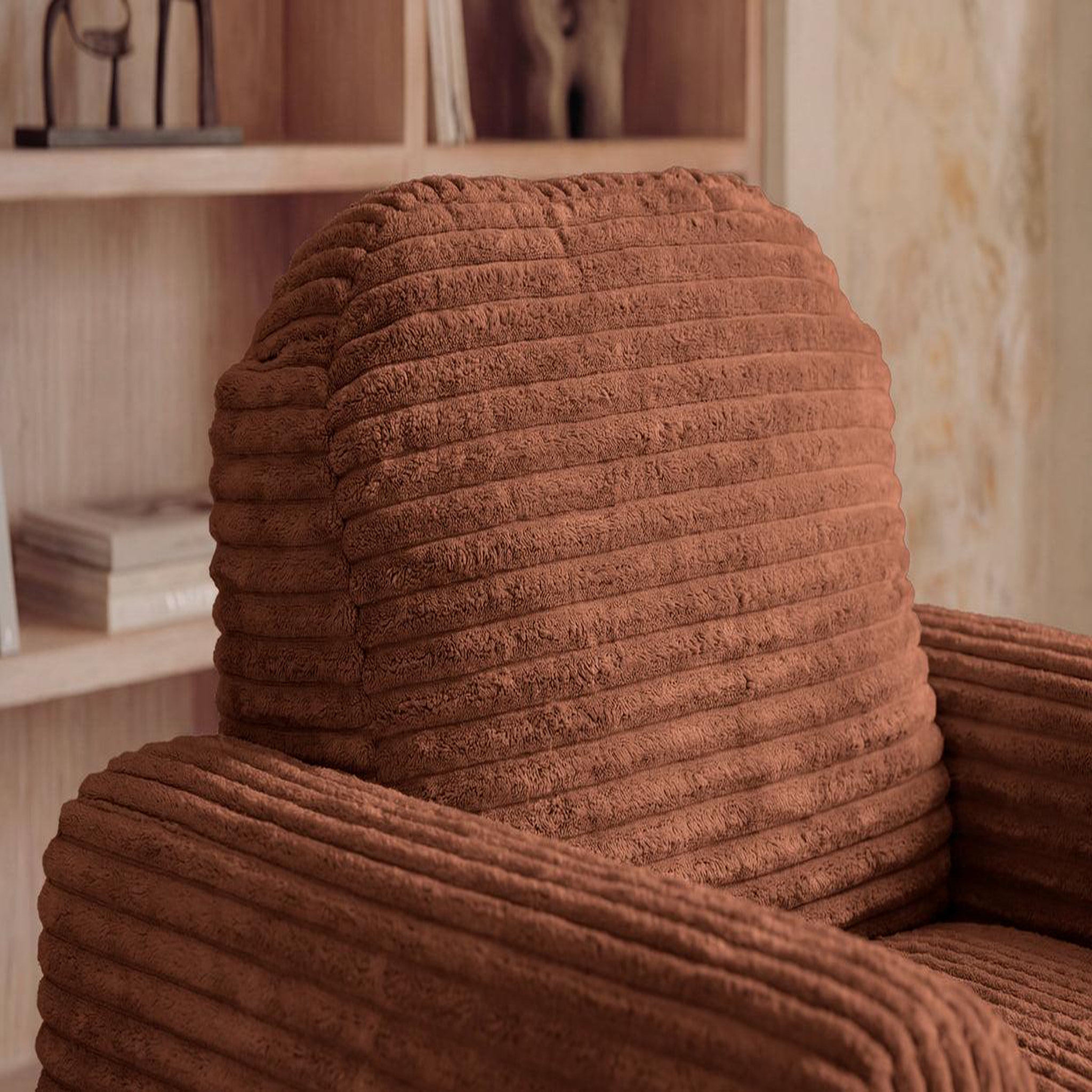 Voir la diapositive 4 : CASANOVA PARIS Elvis - fauteuil gros velours côtelé
