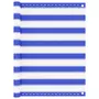 VIDAXL Ecran de balcon Bleu et blanc 90x400 cm PEHD