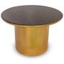 Voir la diapositive 2 : Paris Prix Table Basse Design  Tamino  61cm Or & Blanc