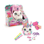 Canal Toys Canal Toys - Airbrush Plush - Peluche Squishy Hair'iffic  a coiffer et décorer avec spray électronique, feutres, -AIR 040- a
