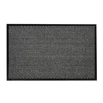 Paris Prix Tapis d'Entrée Anti-Poussière  Julius  50x80cm Noir & Gris