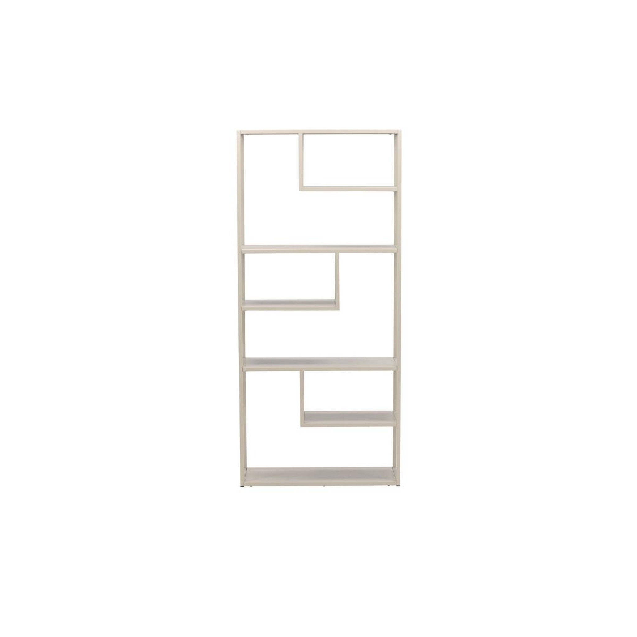 Voir la diapositive 6 : Paris Prix Étagère Bibliothèque 6 Niveaux  Staal  188cm Beige
