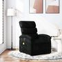 Voir la diapositive 1 : VIDAXL Fauteuil de massage inclinable Noir Tissu