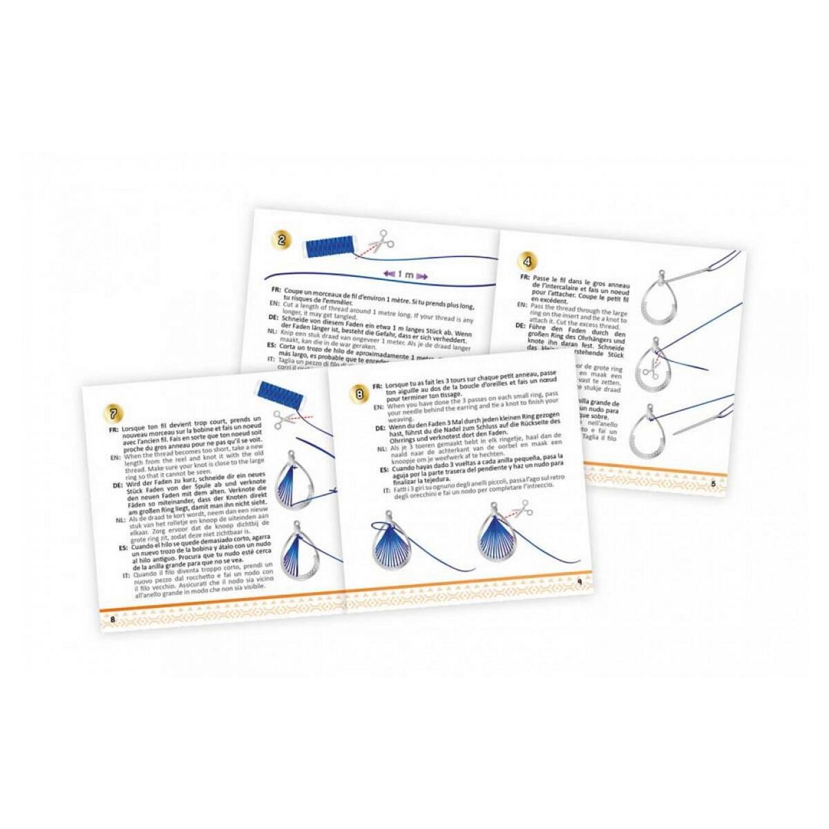 BUKI Bijoux string art - Boucles d'oreilles