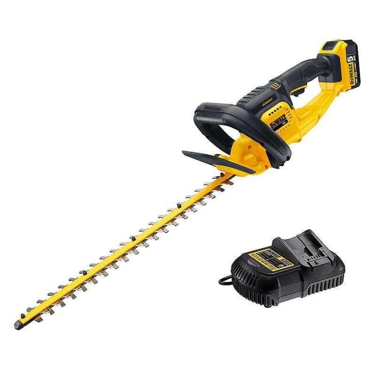 Dewalt Taille-haie 18V DEWALT DCM563P1-QW avec une batterie 5,0 Ah