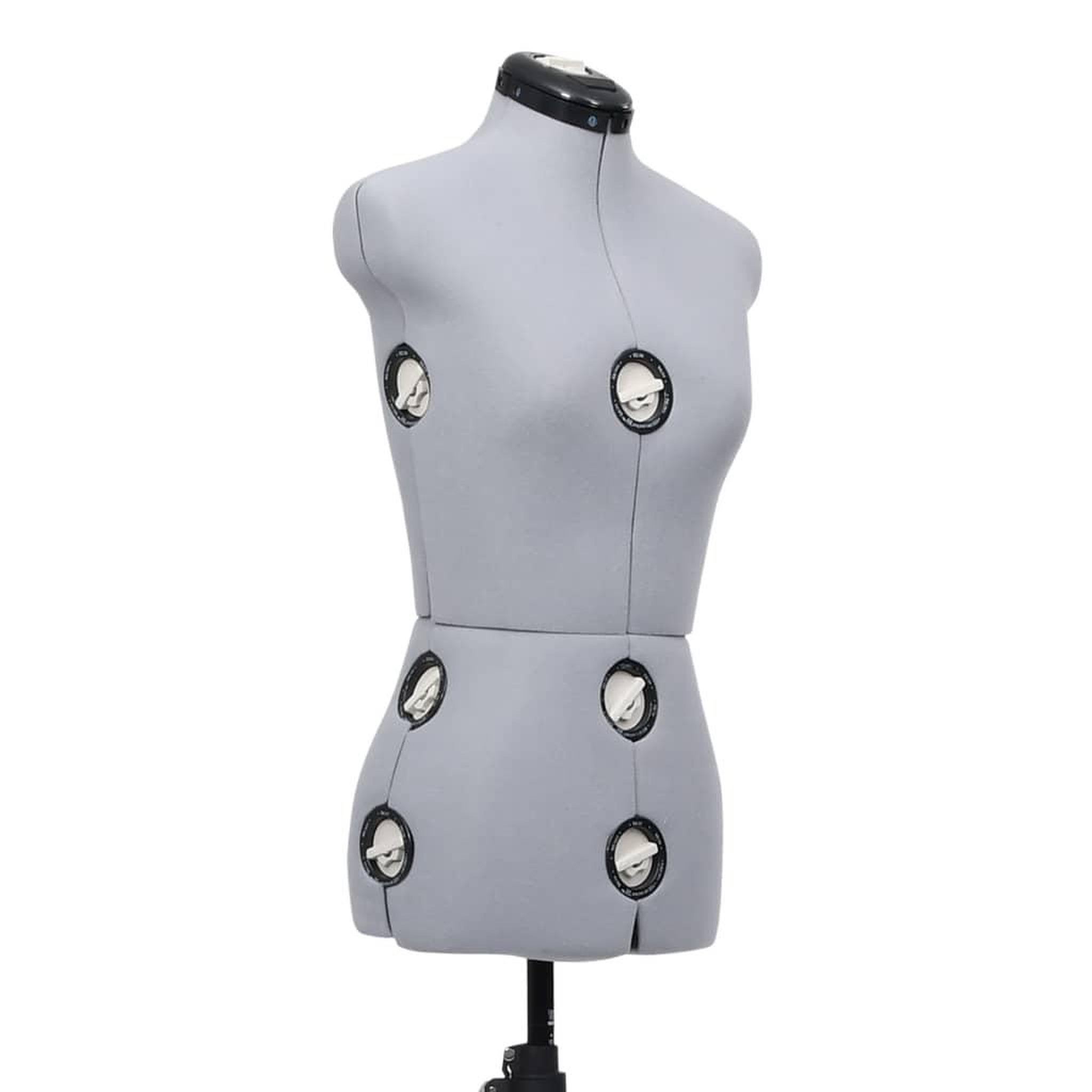 Voir la diapositive 5 : VIDAXL Mannequin de robe ajustable pour femme Gris S Taille 33-40