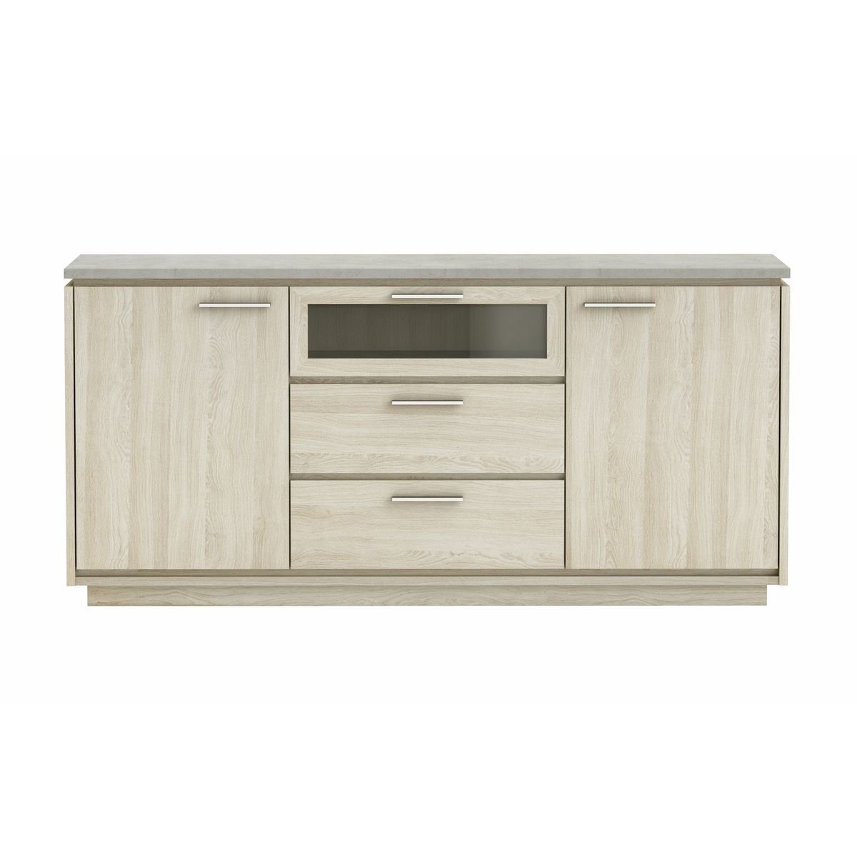 Enfilade 3 portes 2 tiroirs L184cm CITY