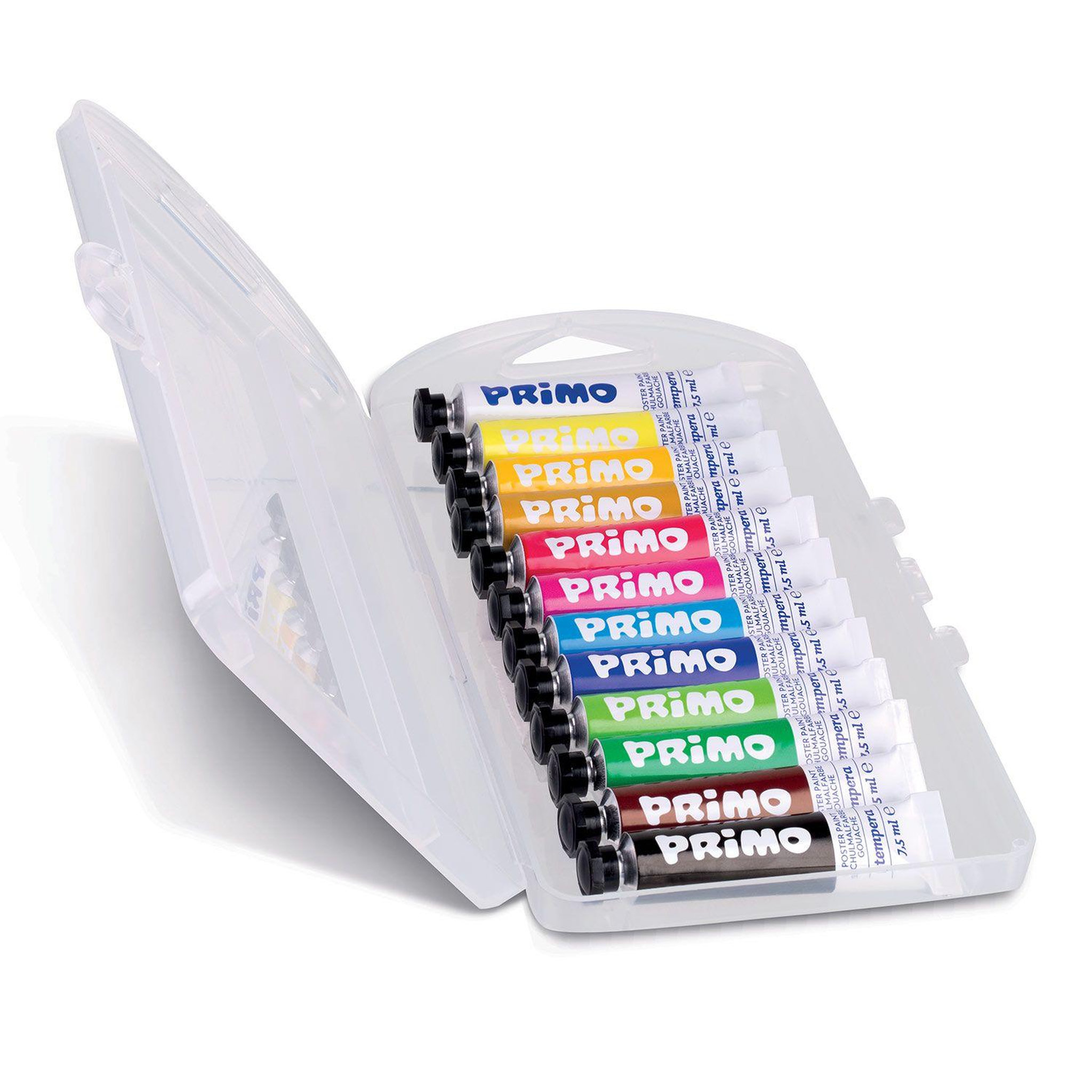 Voir la diapositive 1 : PRIMO 12 tubes de peinture gouache 7,5 ml