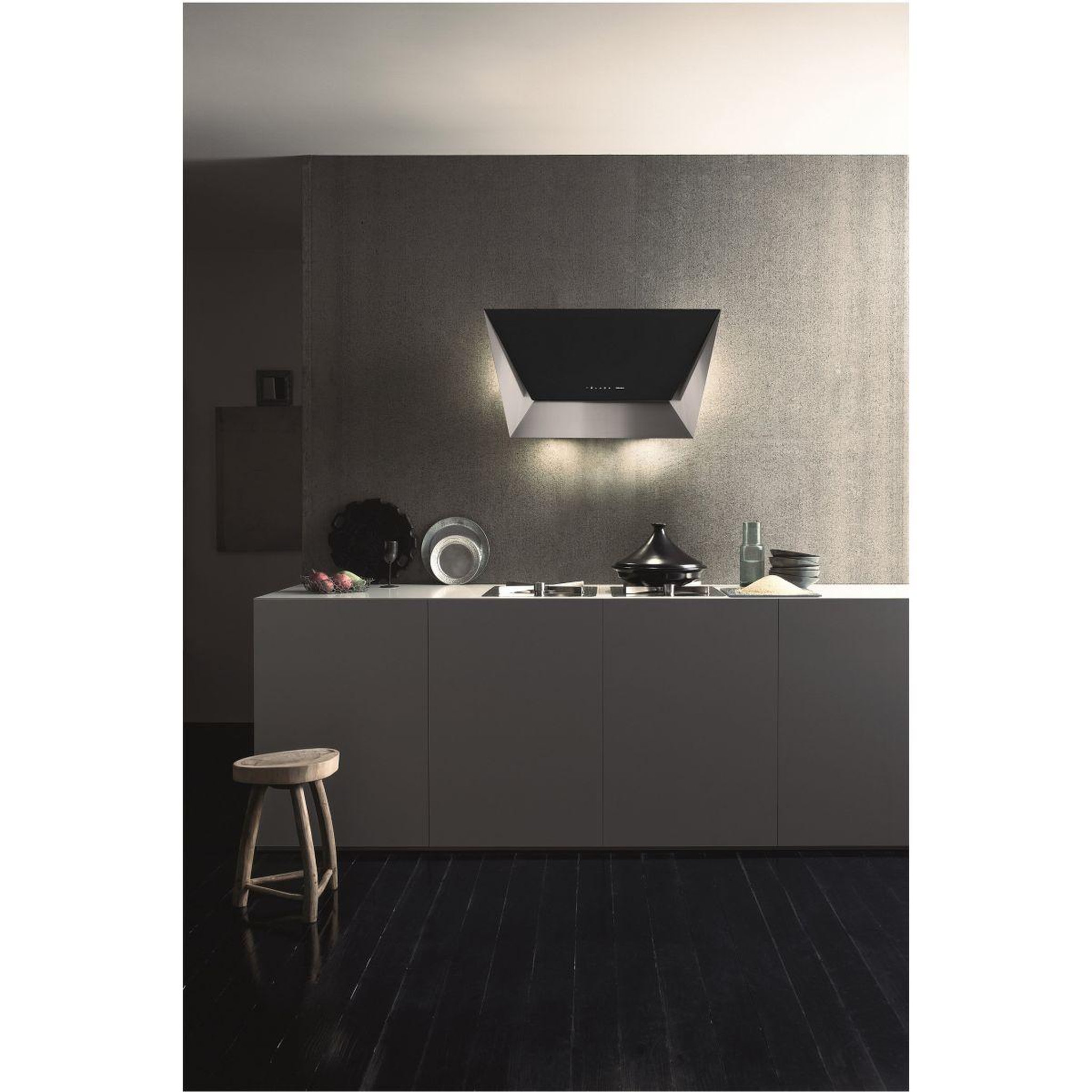 Voir la diapositive 4 : Falmec Hotte décorative murale PRISMA MURAL 85 Noir