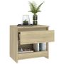 Voir la diapositive 3 : VIDAXL Table de chevet Chene sonoma 40x30x39 cm Agglomere