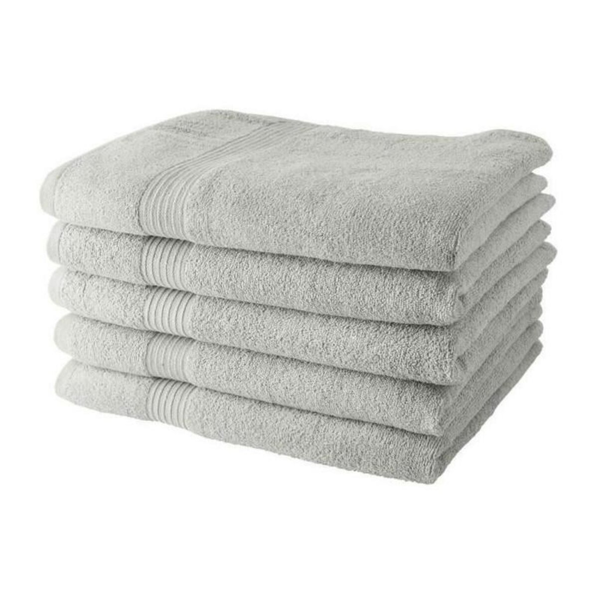 Today Lot de 5 Draps de Bain TODAY 70x130 cm 100% Coton - Craie
