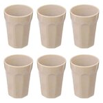 SECRET DE GOURMET Lot de 6 Mugs Design  Roma  40cl Beige