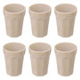 Voir la diapositive 1 : SECRET DE GOURMET Lot de 6 Mugs Design  Roma  40cl Beige