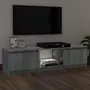 VIDAXL Meuble TV avec lumieres LED Sonoma gris 140x40x35,5 cm