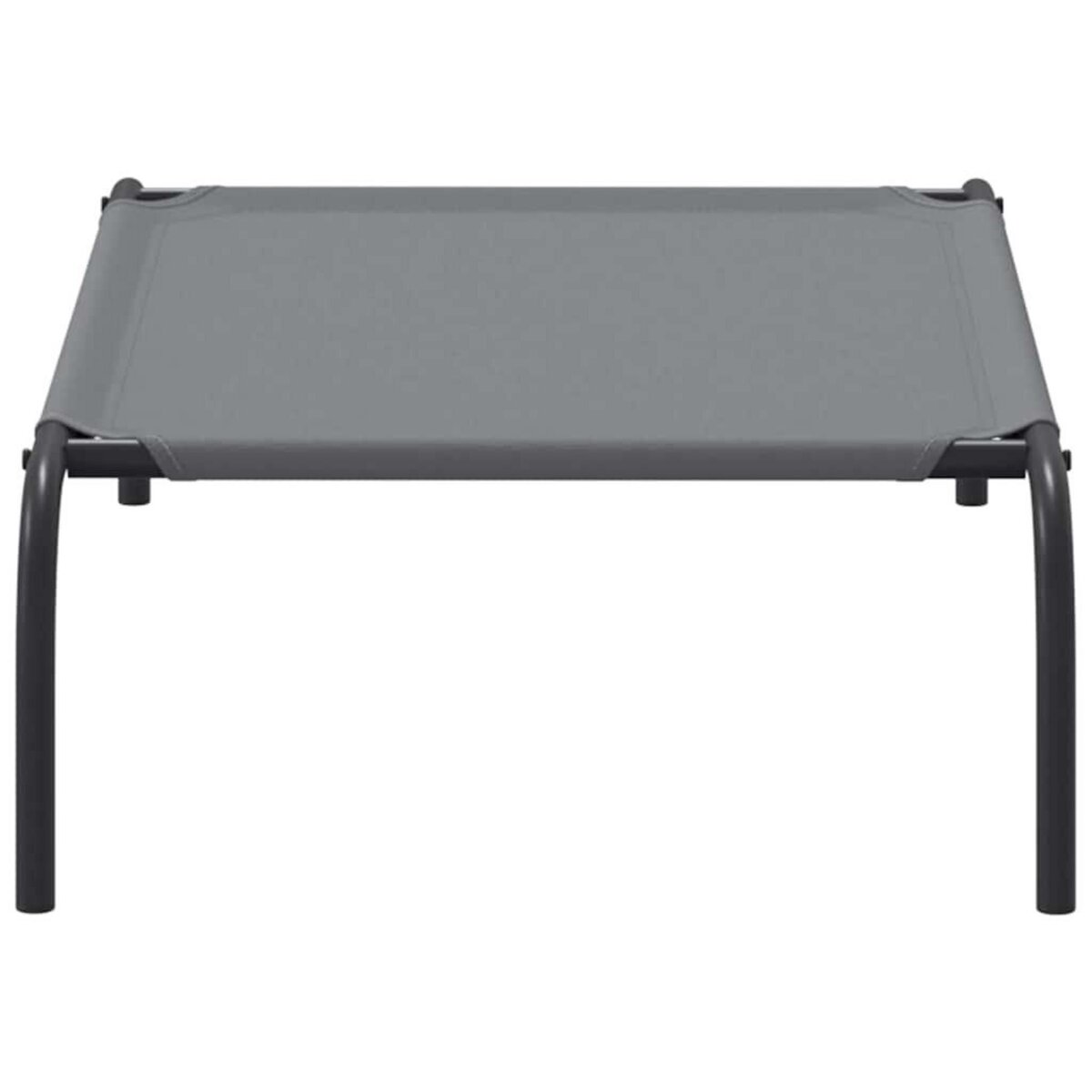 VIDAXL Lit sureleve pour chien gris 90x50x20 cm tissu oxford et acier